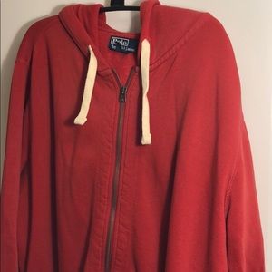 Red Polo hoodie
